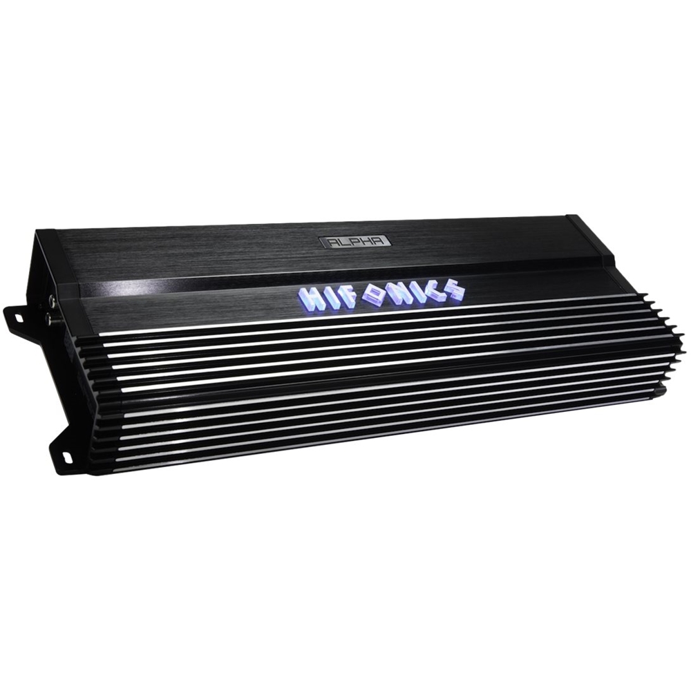 Hifonics - ALPHA 3000W Class D Digital Mono Amplifier with Variable Low-Pass Crossover - Silver/Black