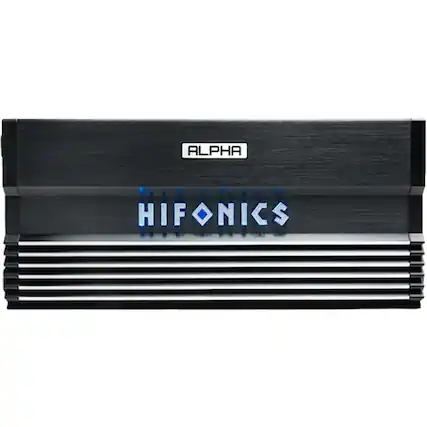 Front. Hifonics - ALPHA 2500W Class D Digital Multichannel Amplifier with Variable Crossovers - Silver/Black.
