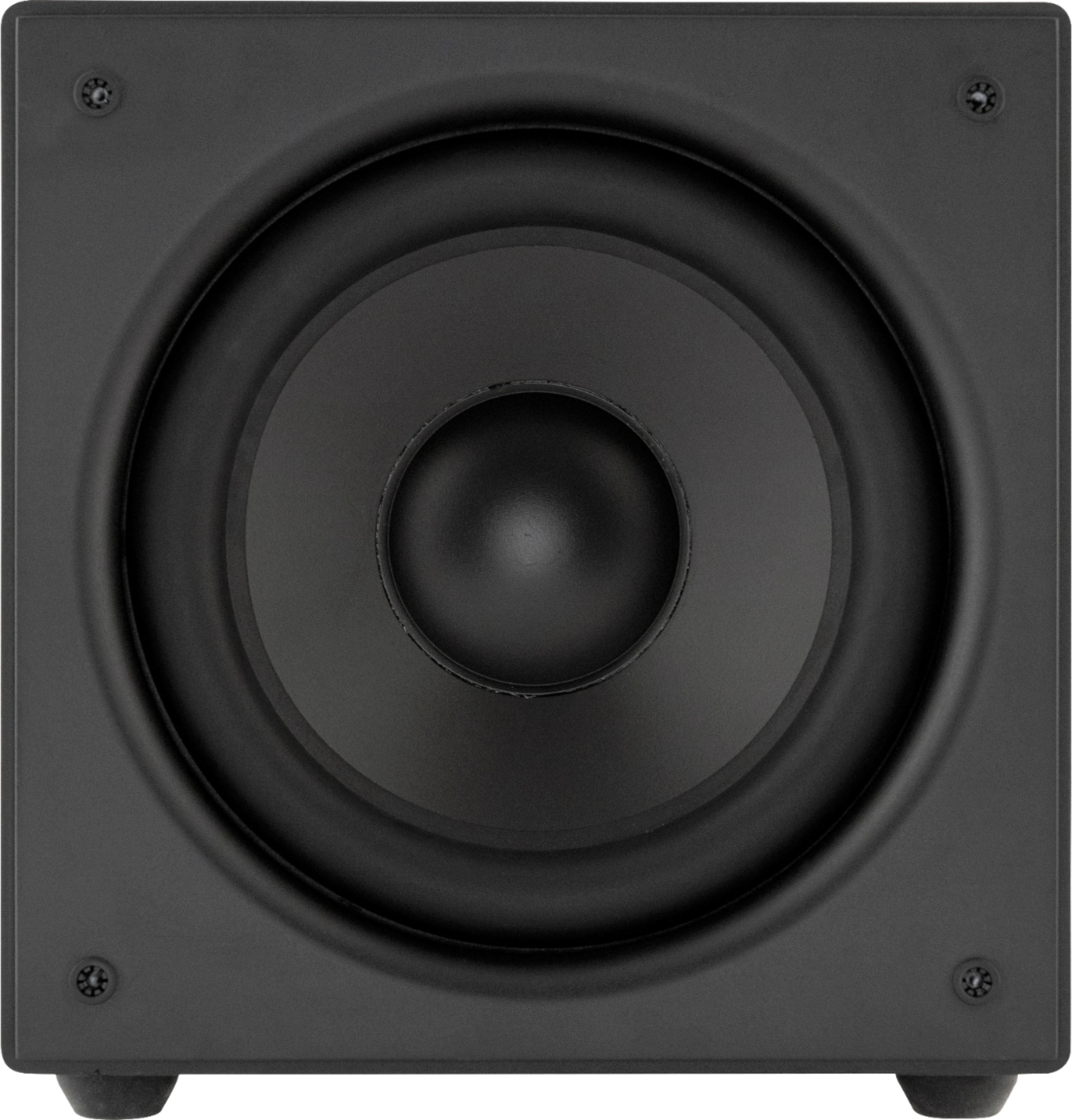 Angle. Sonance - MS10SUB - Mag Series 10" 275W Powered Cabinet Subwoofer (Each) - Black.