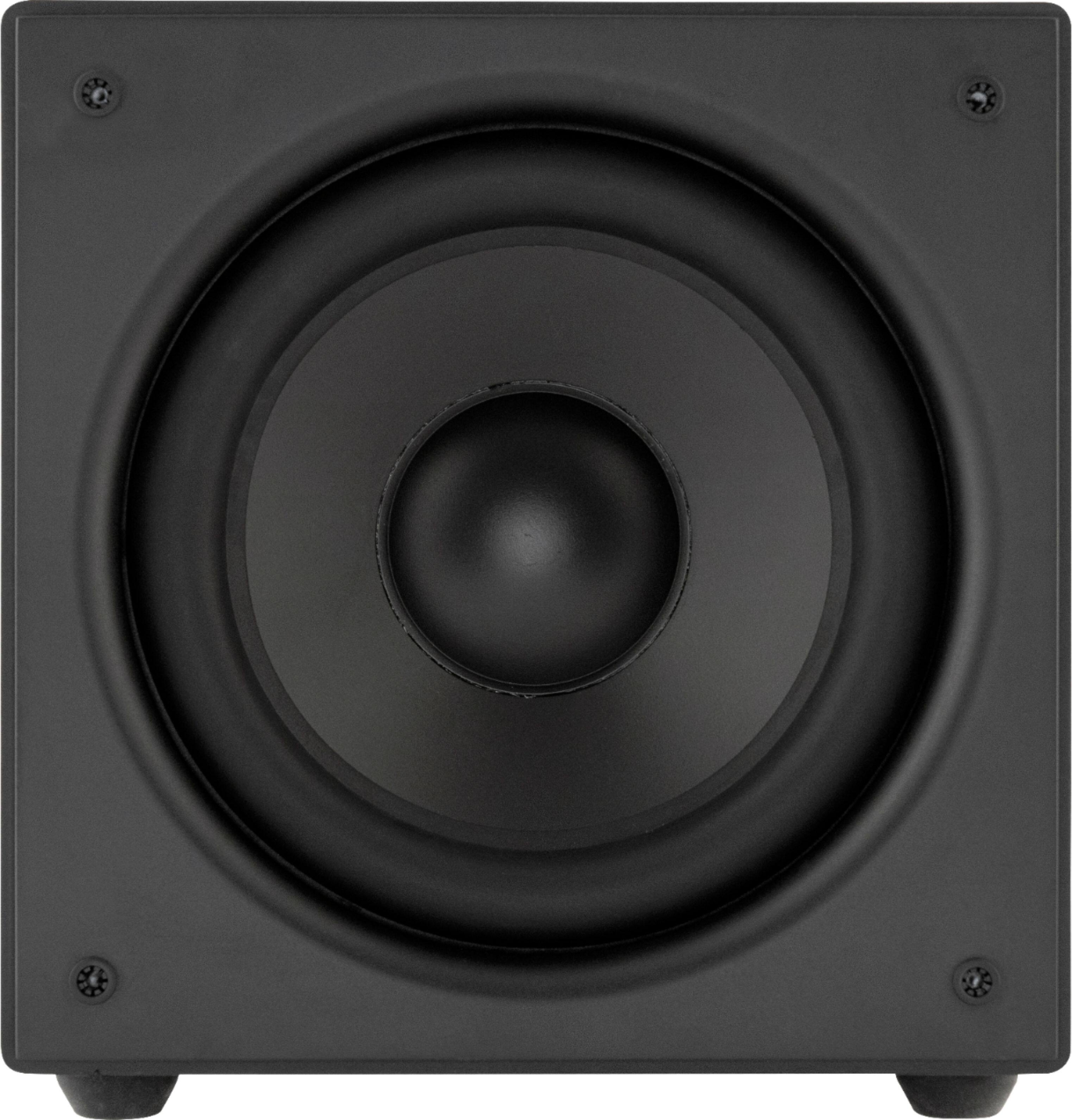 Angle. Sonance - MS10SUB - Mag Series 10" 275W Powered Cabinet Subwoofer (Each) - Black.