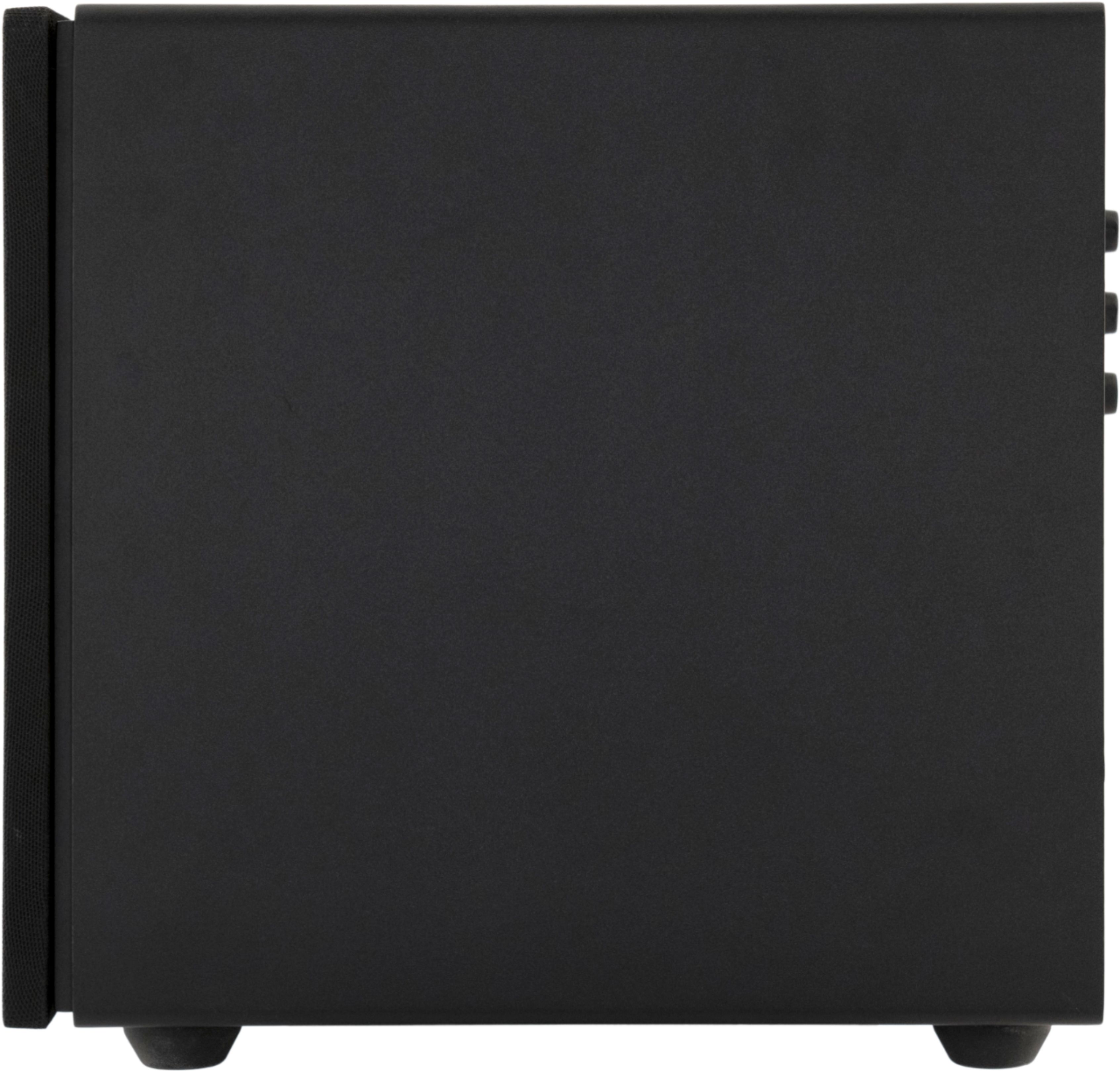 Left View: ELAC - Navis 5-1/4" Powered Wireless 3-Way Floor Speaker (Each) - Gloss Ebony Emara