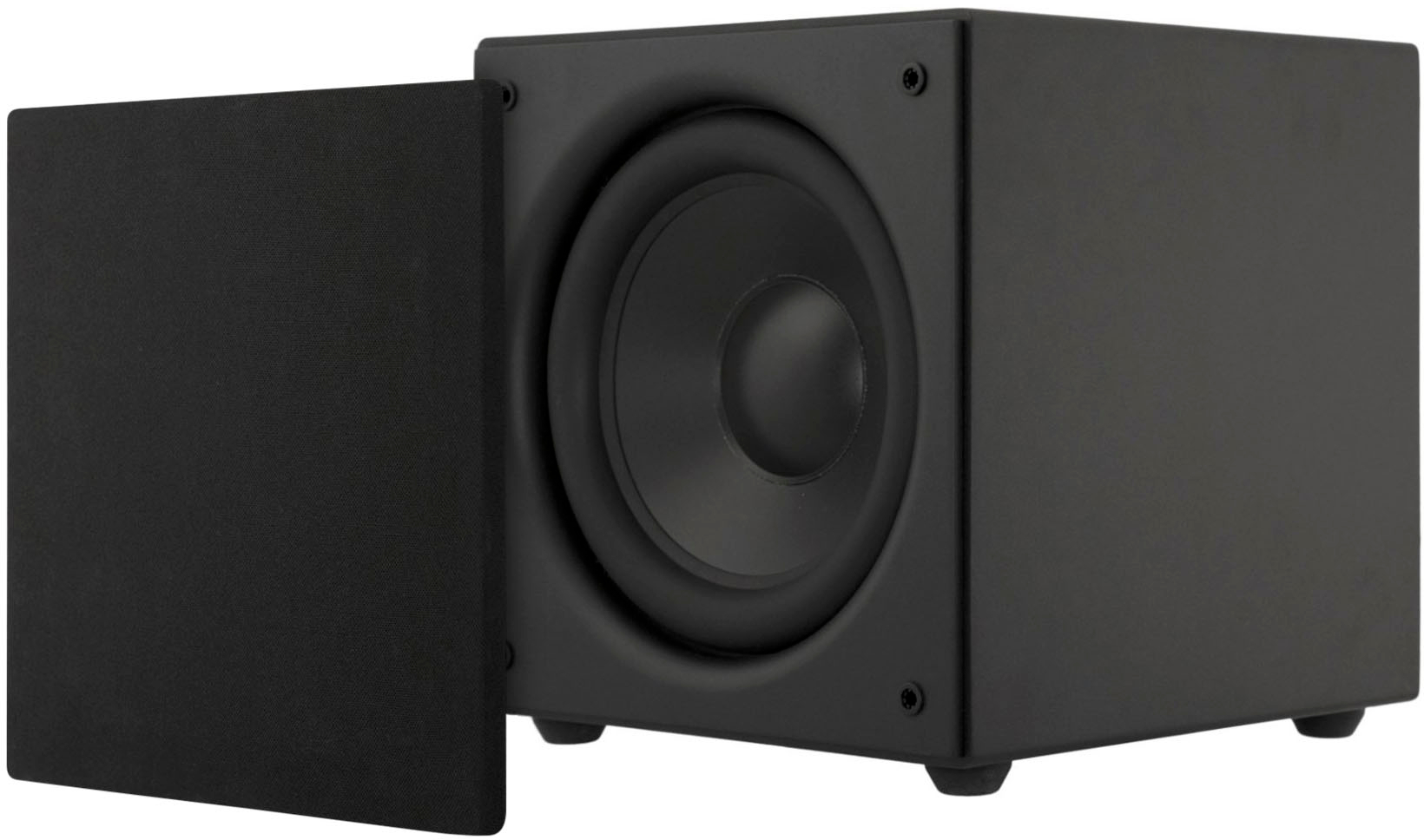 Angle View: ELAC - Navis 5-1/4" Powered Wireless 3-Way Floor Speaker (Each) - Gloss Black