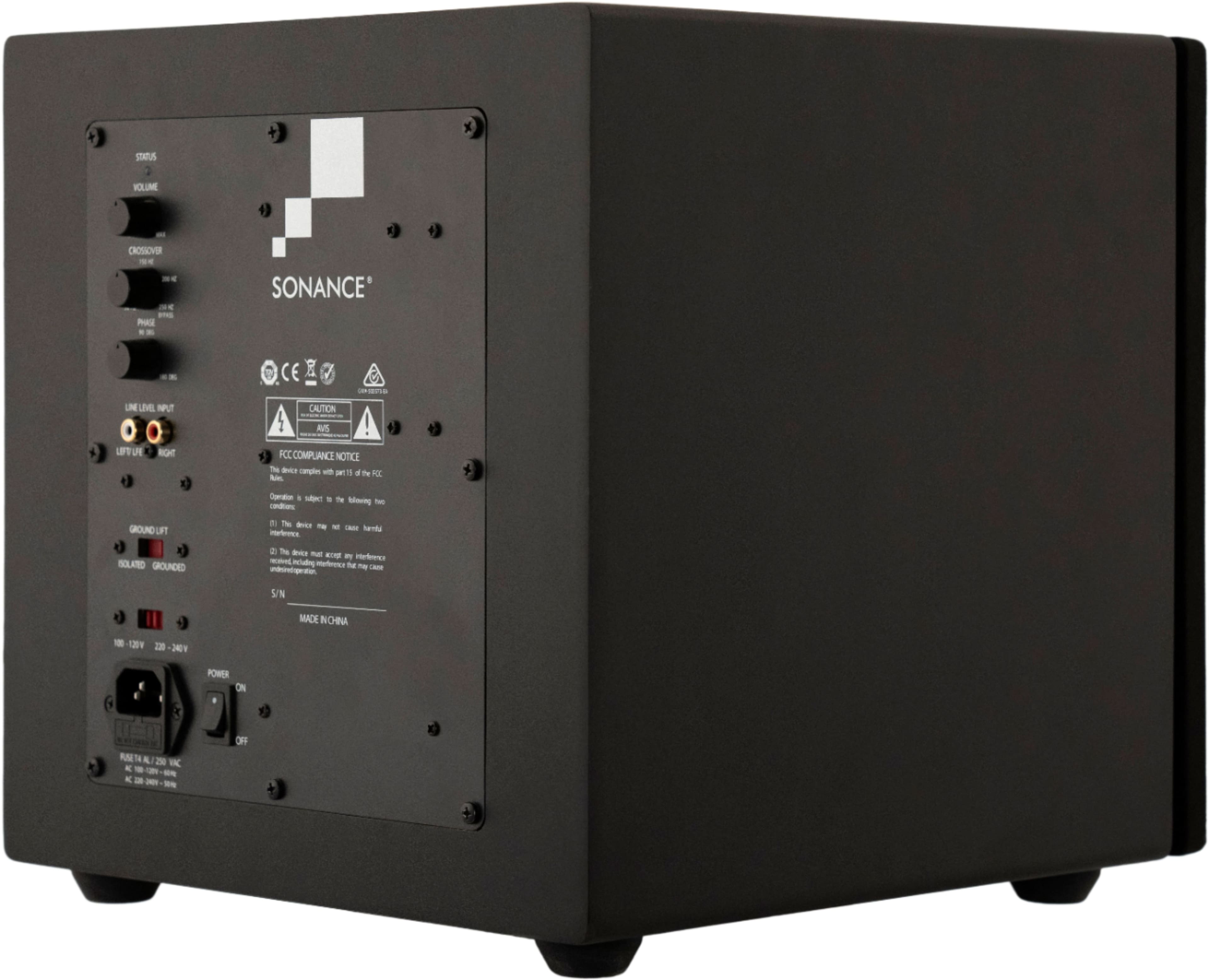 Alt View 11. Sonance - MS10SUB - Mag Series 10" 275W Powered Cabinet Subwoofer (Each) - Black.