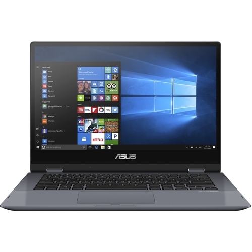Rent to own ASUS - VivoBook Flip 14 TP412FA 2-in-1 14" Touch-Screen Laptop - Intel Core i7 - 8GB Memory - 512GB Solid State Drive - Metal Star Gray