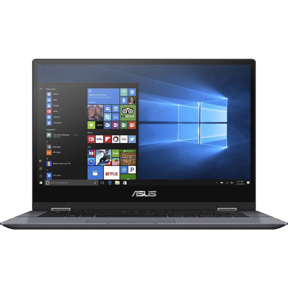 Alt View 14. ASUS - VivoBook Flip 14 TP412FA 2-in-1 14" Touch-Screen Laptop - Intel Core i7 - 8GB Memory - 512GB Solid State Drive - Metal Star Gray.