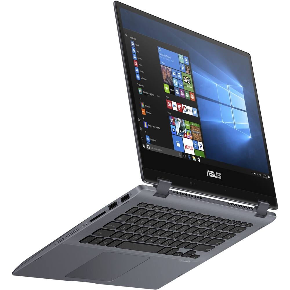 Alt View 20. ASUS - VivoBook Flip 14 TP412FA 2-in-1 14" Touch-Screen Laptop - Intel Core i7 - 8GB Memory - 512GB Solid State Drive - Metal Star Gray.