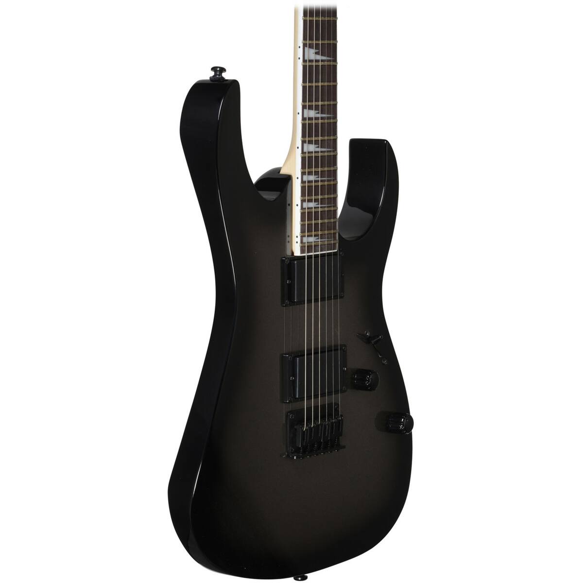 Alt View 1. Ibanez - Ibanez RG Gio Series GRG121DX Electric Guitar, Bound Rosewood Fretboard, Metallic Gray Sunburst.