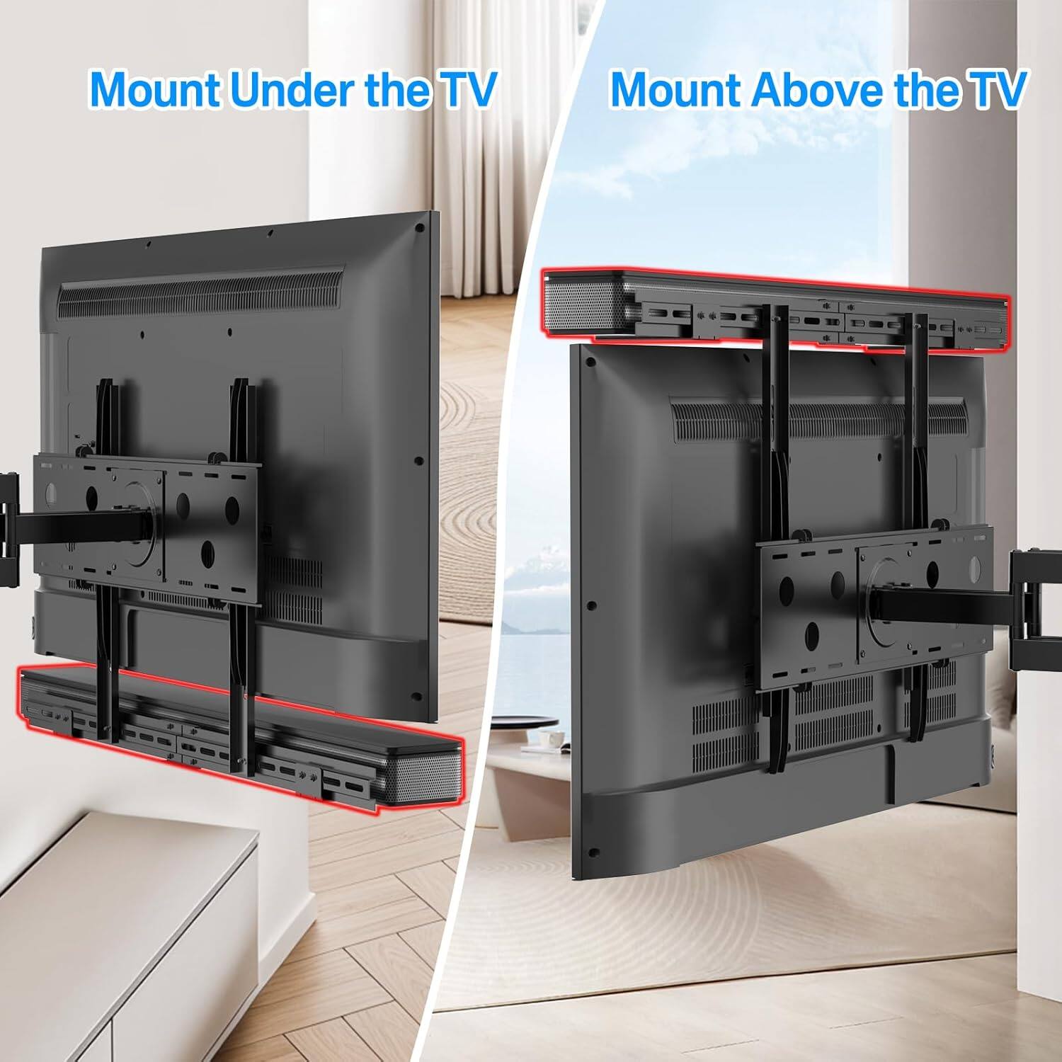 Mount Under the TV

Mount Above the TV