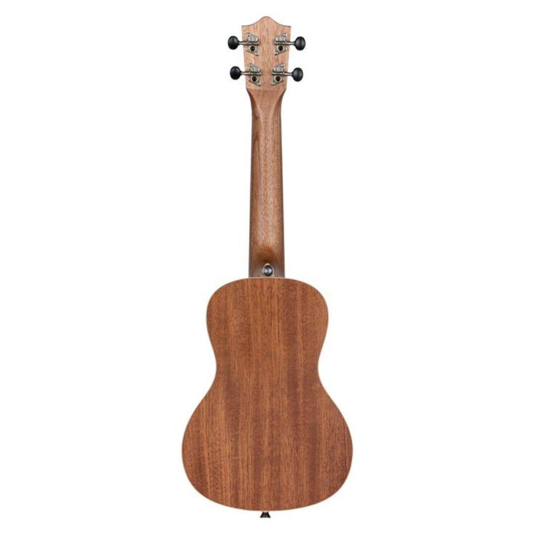 Left. Lanikai - Lanikai Okoume Concert with binding and gig bag.