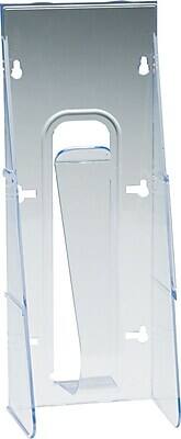 Alt View 8. Deflecto - Stand-Tall Brochure Holder, Wall Mounted Plastic - Clear.