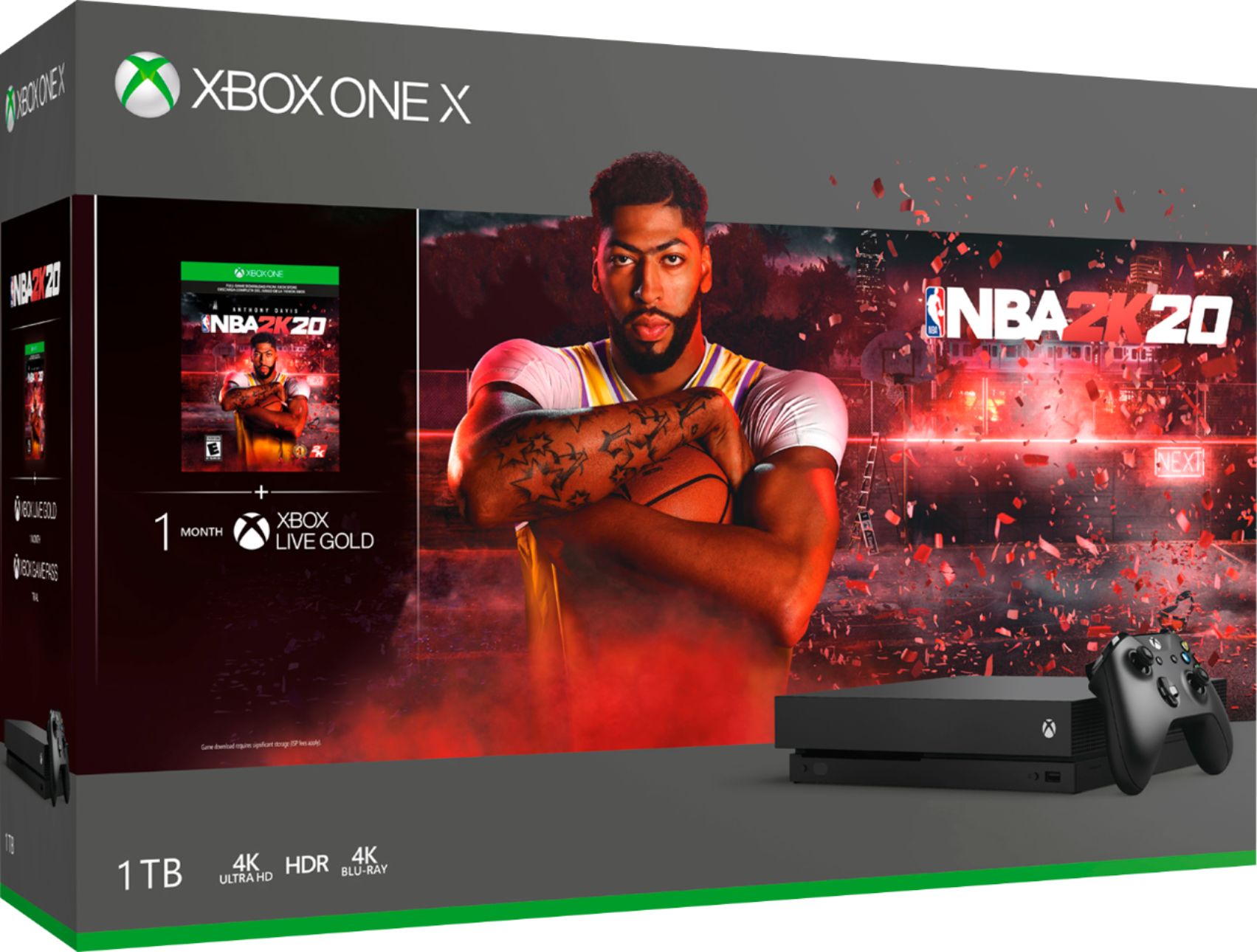 Uoverensstemmelse hoppe Anstændig Microsoft Xbox One X 1TB NBA 2K20 Bundle Black CYV-00343 - Best Buy