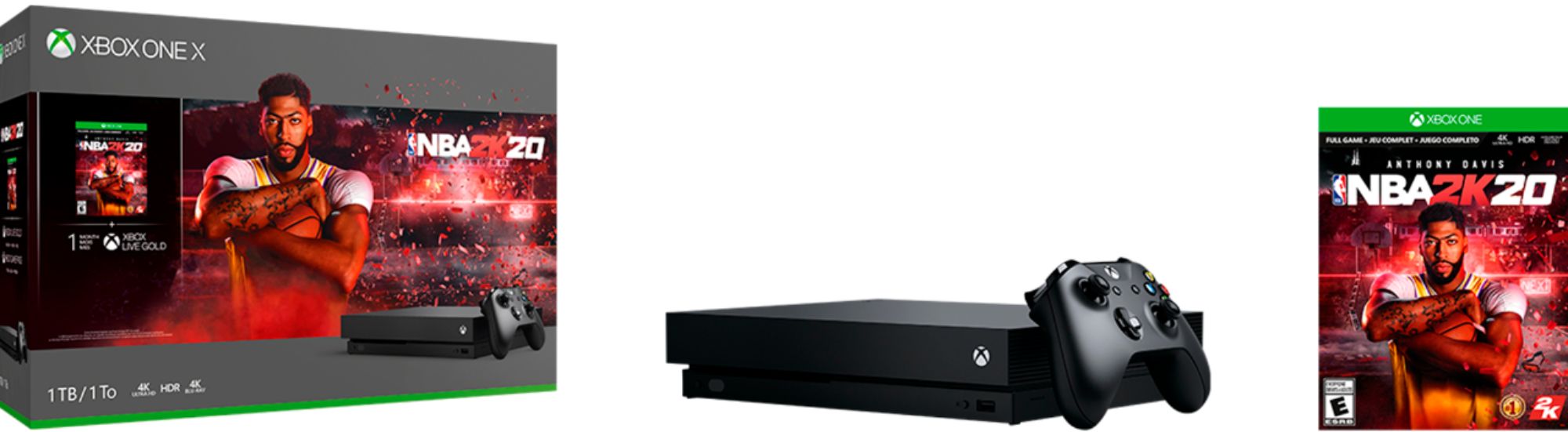harmonisk Berolige Kompleks Best Buy: Microsoft Xbox One X 1TB NBA 2K20 Bundle Black CYV-00343
