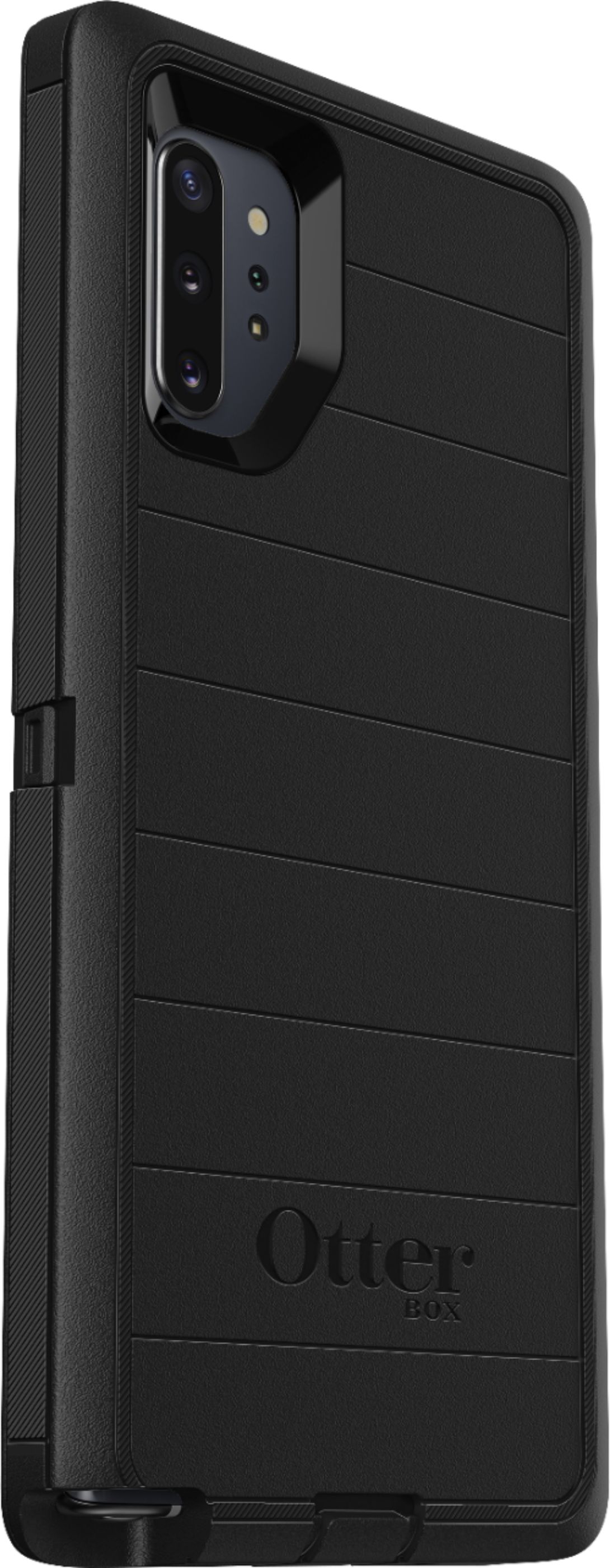 Angle View: OtterBox - Defender Series Pro Case for Samsung Galaxy Note10+ and Note10+ 5G - Black