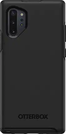 Front. OtterBox - Symmetry Series Case for Samsung Galaxy Note10+ and Note10+ 5G - Black.