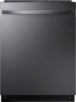 Samsung - StormWash 24" Top Control Built-In Dishwasher with AutoRelease Dry, 3rd Rack, 42 dBA - Black Stainless Steel - Front_Zoom