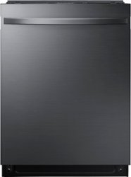 Samsung - StormWash 24" Top Control Built-In Dishwasher with AutoRelease Dry, 3rd Rack, 42 dBA - Black Stainless Steel - Front_Zoom