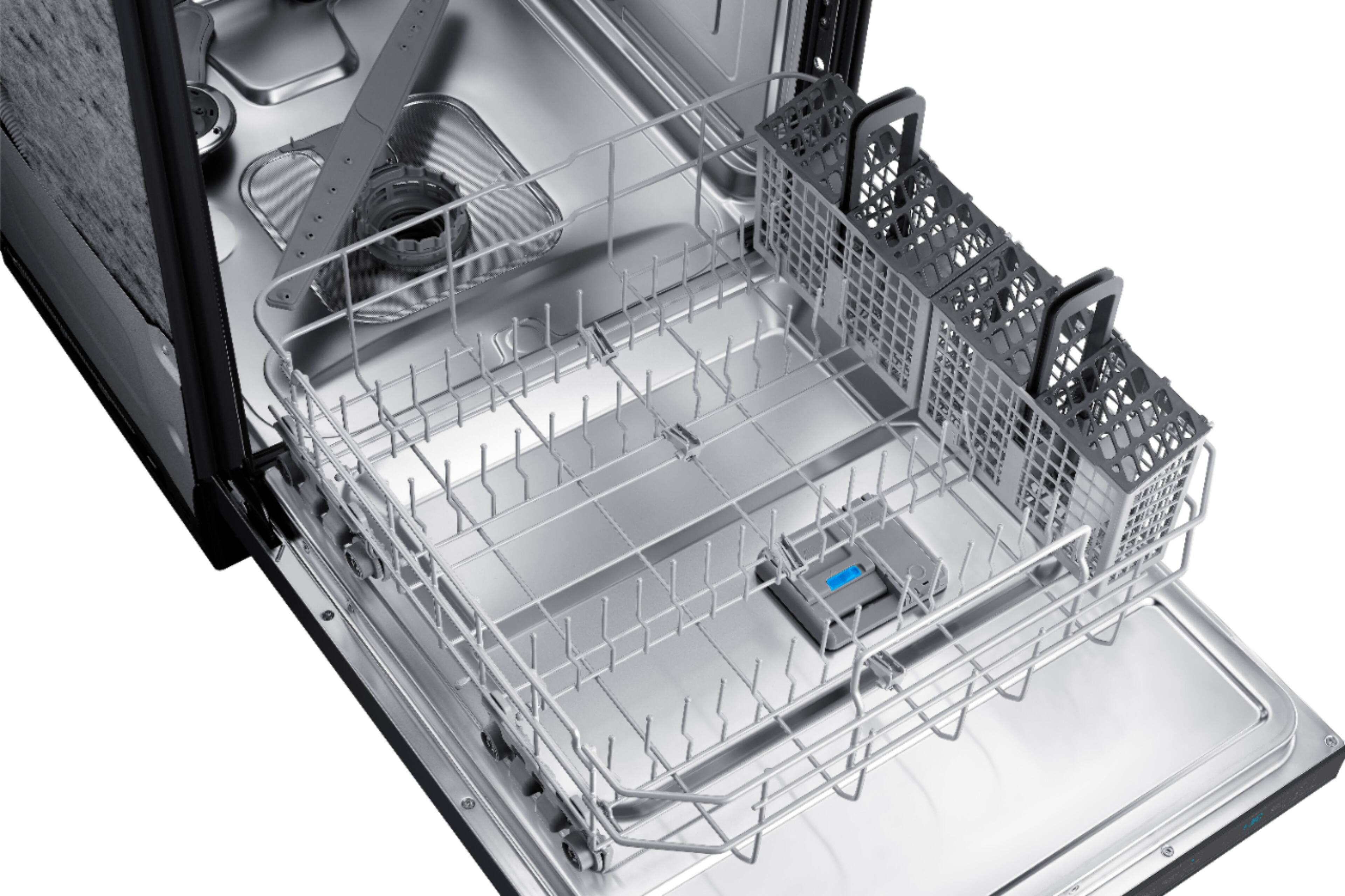 Alt View 19. Samsung - StormWash 24" Top Control Built-In Dishwasher with AutoRelease Dry, 3rd Rack, 42 dBA - Black Stainless Steel.
