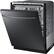 Left. Samsung - StormWash 24" Top Control Built-In Dishwasher with AutoRelease Dry, 3rd Rack, 42 dBA - Black Stainless Steel.
