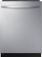 Samsung - StormWash™ Top Control Built-In Dishwasher with Stainless Steel Tub, 3rd Rack, 42dBA - Stainless steel - Front_Standard