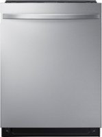 Samsung - StormWash 24" Top Control Built-In Dishwasher with AutoRelease Dry, 3rd Rack, 42 dBA - Stainless steel - Front_Zoom