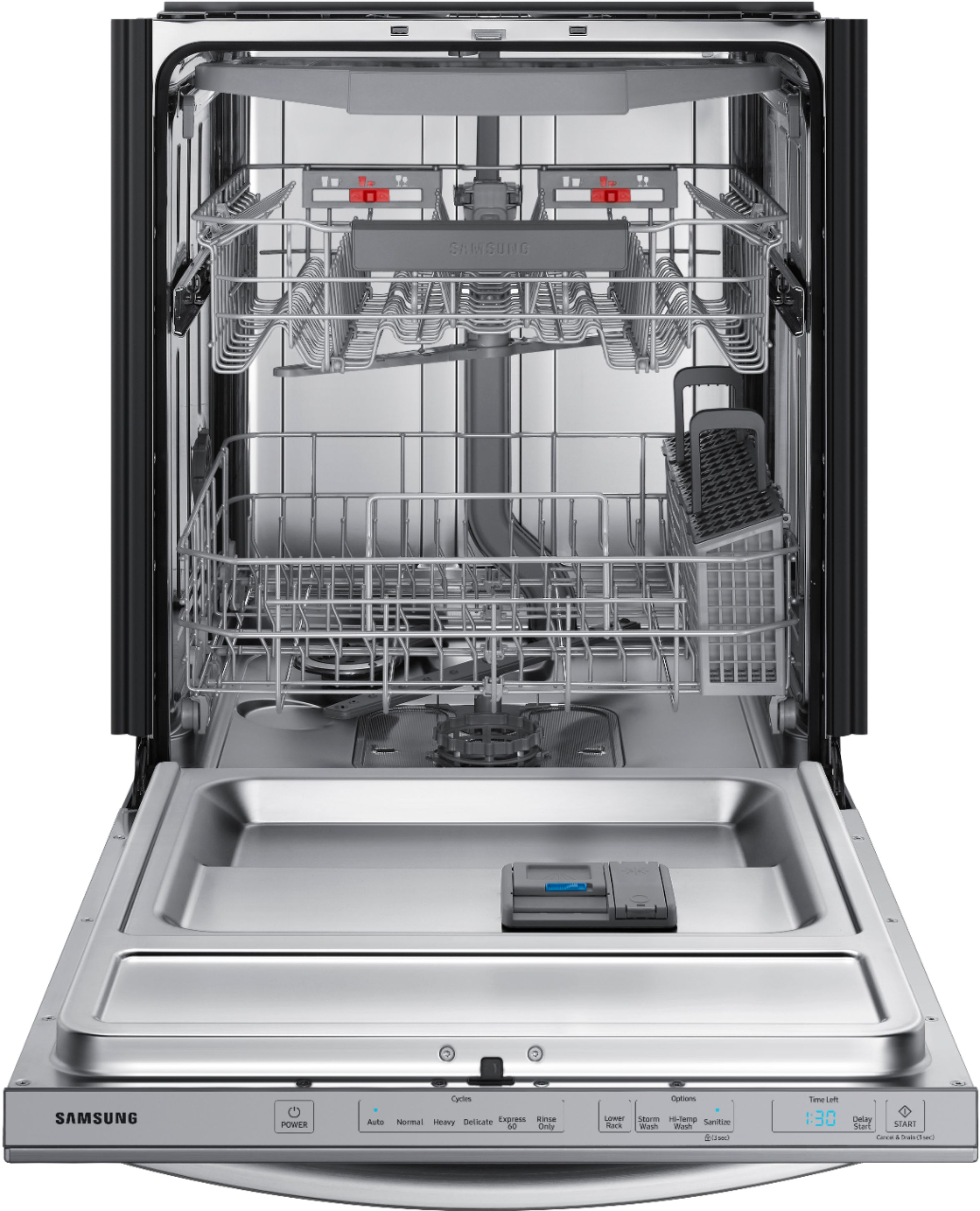Samsung 24 in. Smart Built-In Dishwasher with Top Control, 42 dBA Sound  Level, 15 Place Settings, 7 Wash Cycles & Sanitize Cycle - Bespoke Panel  Required