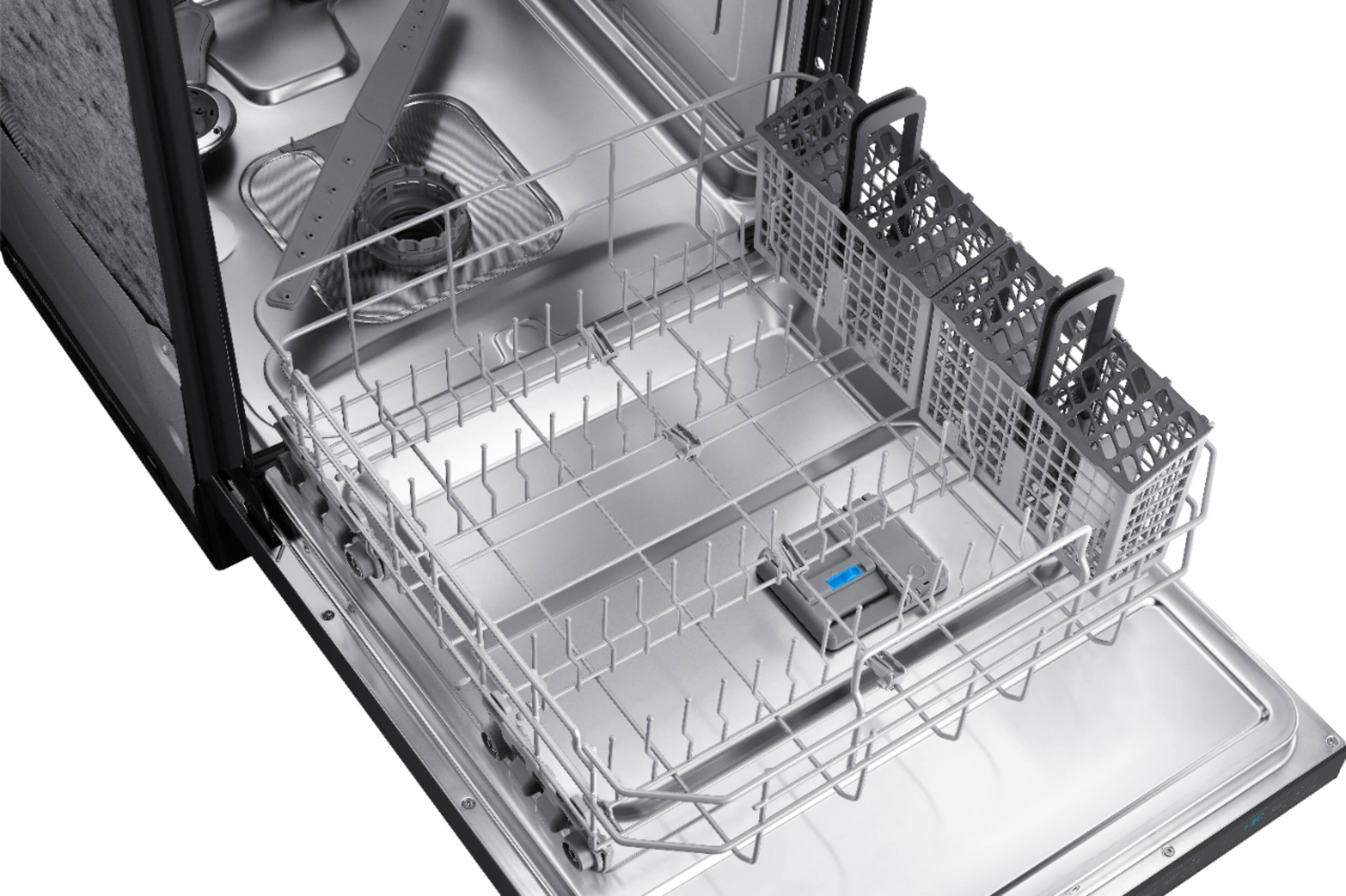 Alt View 19. Samsung - StormWash 24" Top Control Built-In Dishwasher with AutoRelease Dry, 3rd Rack, 42 dBA - Black Stainless Steel.