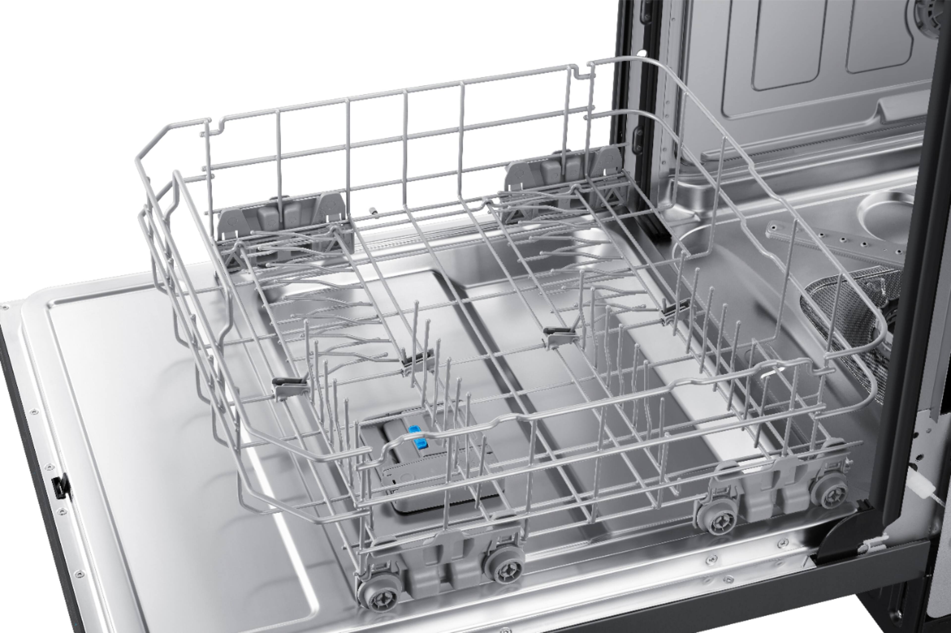 Alt View 23. Samsung - StormWash 24" Top Control Built-In Dishwasher with AutoRelease Dry, 3rd Rack, 42 dBA - Black Stainless Steel.