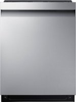 Samsung - StormWash™ 24" Top Control Built-In Dishwasher with AutoRelease Dry, 3rd Rack, 42 dBA - Stainless steel - Front_Zoom