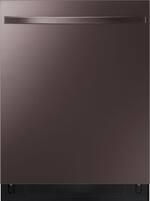Samsung - StormWash™ 24" Top Control Built-In Dishwasher with AutoRelease Dry, 3rd Rack, 48 dBA - Tuscan Stainless Steel - Front_Standard