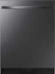 Front Zoom. Samsung - StormWash 24" Top Control Built-In Dishwasher with AutoRelease Dry, 3rd Rack, 48 dBA - Black Stainless Steel.
