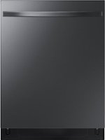Samsung - StormWash™ 24" Top Control Built-In Dishwasher with AutoRelease Dry, 3rd Rack, 48 dBA - Black stainless steel - Front_Zoom
