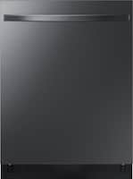 Samsung - StormWash™ Top Control Built-In Dishwasher with Stainless Steel Tub, 3rd Rack, 48 dBA - Black stainless steel - Front_Zoom