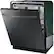 Left. Samsung - StormWash 24" Top Control Built-In Dishwasher with AutoRelease Dry, 3rd Rack, 48 dBA - Black Stainless Steel.
