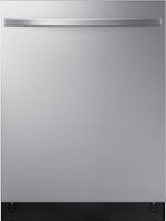 Samsung - StormWash 24" Top Control Built-In Dishwasher with AutoRelease Dry, 3rd Rack, 48 dBA - Stainless Steel - Front_Zoom