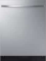 Samsung - StormWash 24" Top Control Built-In Dishwasher with Stainless Steel Tub, 3rd Rack, 48 dBA - Stainless steel - Front_Zoom