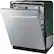 Left. Samsung - StormWash 24" Top Control Built-In Dishwasher with AutoRelease Dry, 3rd Rack, 48 dBA - Stainless Steel.