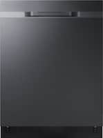Samsung - StormWash™ Top Control Built-In Dishwasher with Stainless Steel Tub, 3rd Rack, 48 dBA - Black stainless steel - Front_Zoom