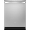 GE - Top Control Built-In Dishwasher with Stainless Steel Tub, 3rd Rack, 46dba - Stainless steel