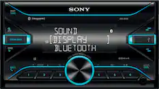 Front. Sony - Built-in Bluetooth - In-Dash Digital Media Receiver - Black.