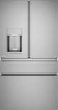 Café - 36 in. Wide 27.8 Cu. Ft. 4-Door French Door Smart Refrigerator with Convertible Drawer with Soft Freeze - Platinum Glass