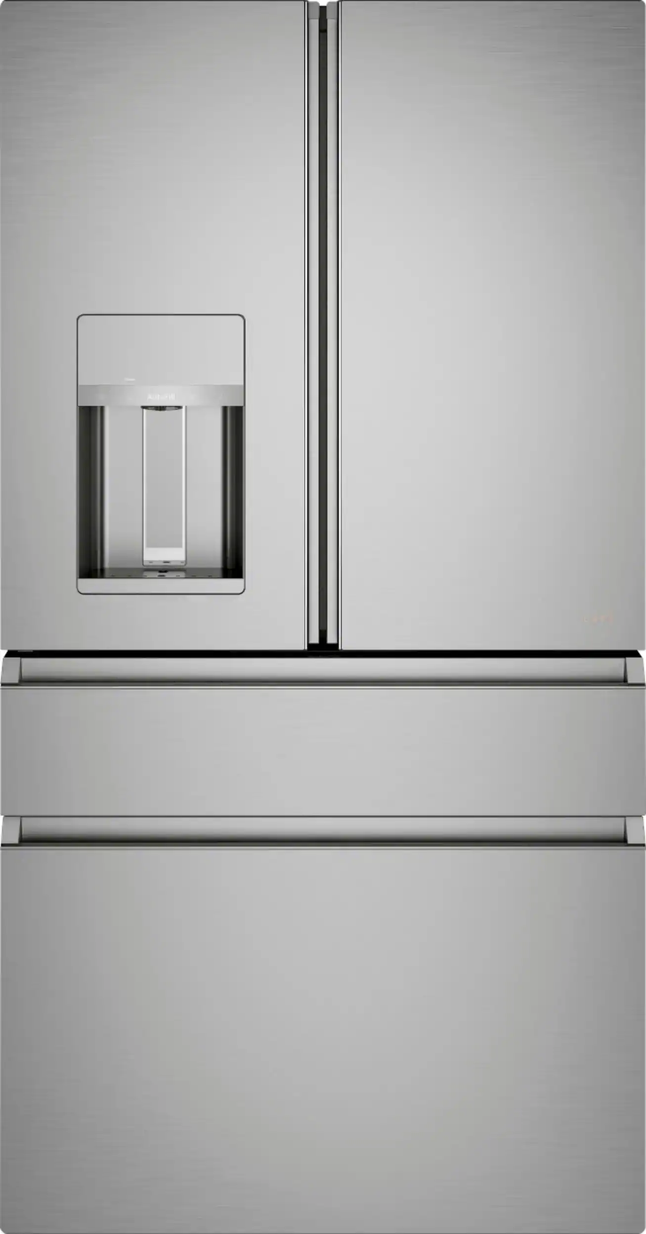 Café - 27.8 Cu. Ft. 4-Door French Door Smart Refrigerator with Convertible Drawer with Soft Freeze - Platinum Glass