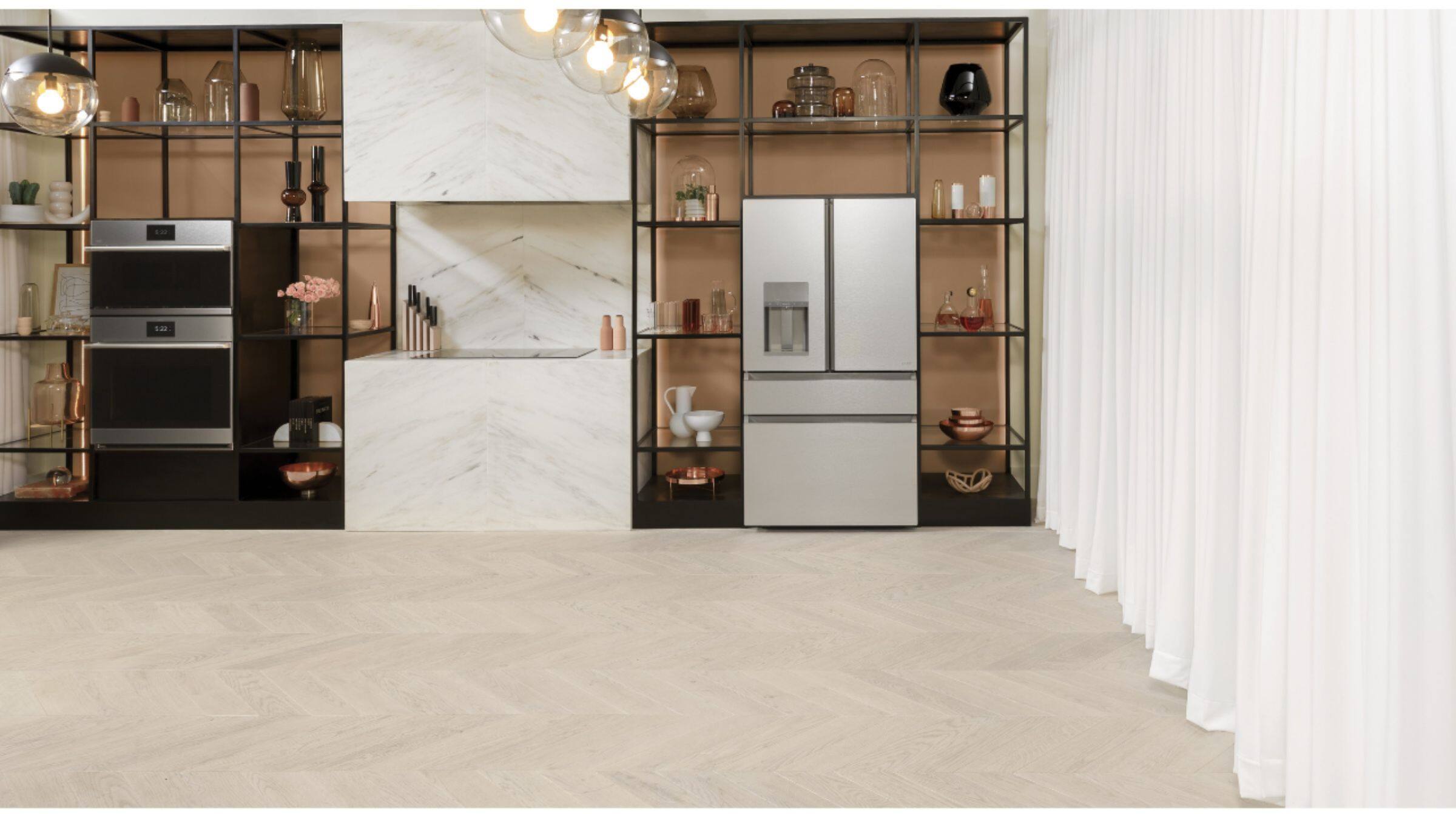 Alt View 17. Café - 27.8 Cu. Ft. 4-Door French Door Smart Refrigerator - Platinum Glass.