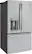 Angle. GE - 27.7 Cu. Ft. French Door-in-Door Refrigerator with External Water & Ice Dispenser - Stainless Steel.