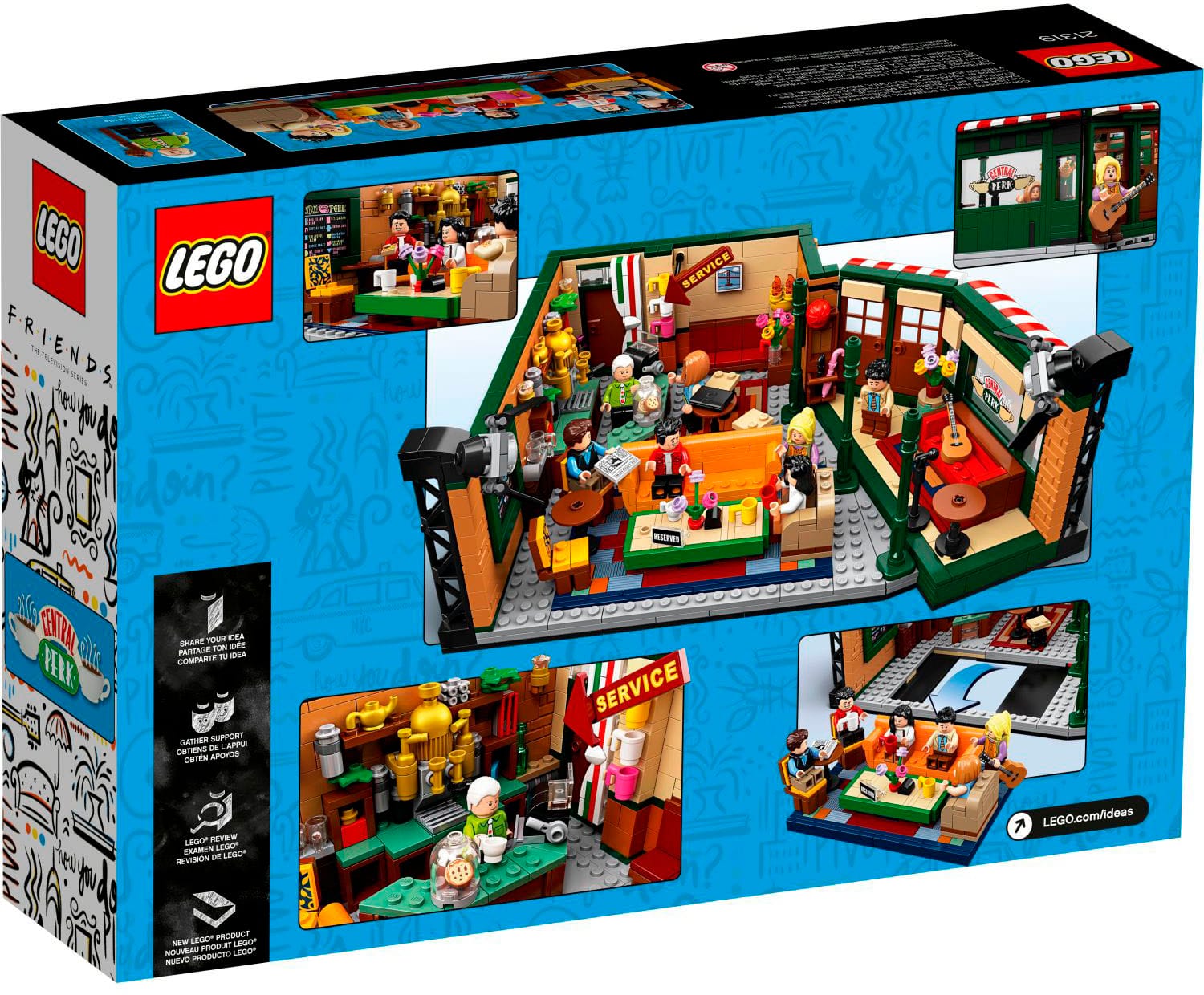 Alt View 11. LEGO - Ideas 21319 CENTRAL PERK Toy Building Kit (1,079 Pieces).