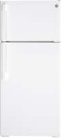 GE - 16.6 Cu. Ft. Top-Freezer Refrigerator - White - Front_Zoom