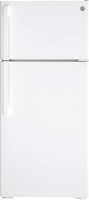 Ge Profile 21 5 Cu Ft Top Mount No Frost Refrigerator With Dispenser Tbx22prbrww Ge Appliances