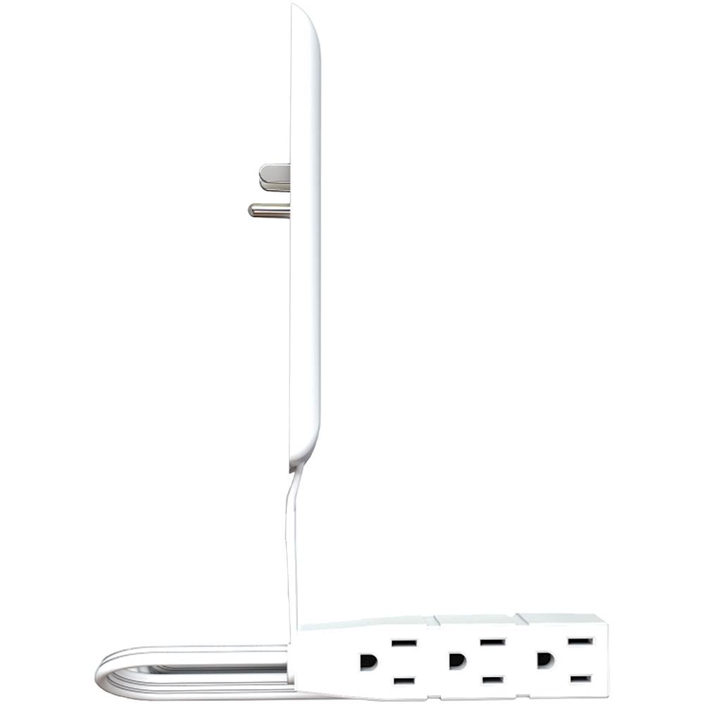 Sleek Socket 3' 3-Outlet Extension Power Cord with Wall Outlet Cover White  3-M-STD-W - Best Buy