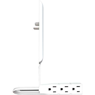 Sleek Socket 3 3 Outlet Extension Power Cord With Wall Outlet