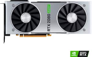 NVIDIA - NVIDIA GeForce RTX 2080 Super 8GB GDDR6 PCI Express 3.0 Graphics Card - Black/Silver - Front_Zoom