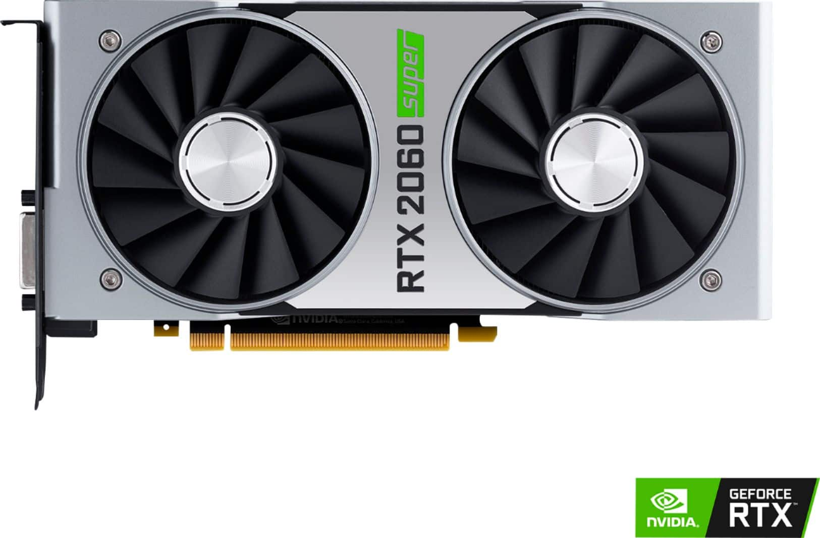 Best Buy NVIDIA GeForce RTX 2060 SUPER 8GB GDDR6 PCI Express Graphics Card Black Silver 900 1G160 2560 000